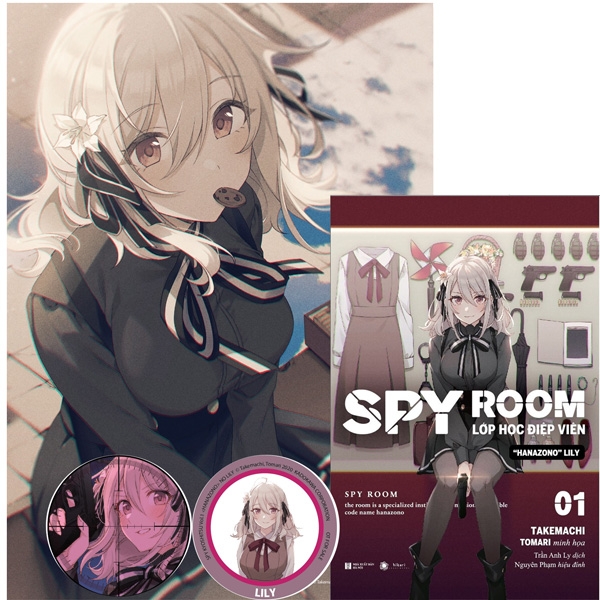 SPY ROOM - Lớp Học Điệp Viên - Tập 1: Hanazono Lily - Bản Đặc Biệt - Tặng Kèm Bookmark Tròn + Poster A3